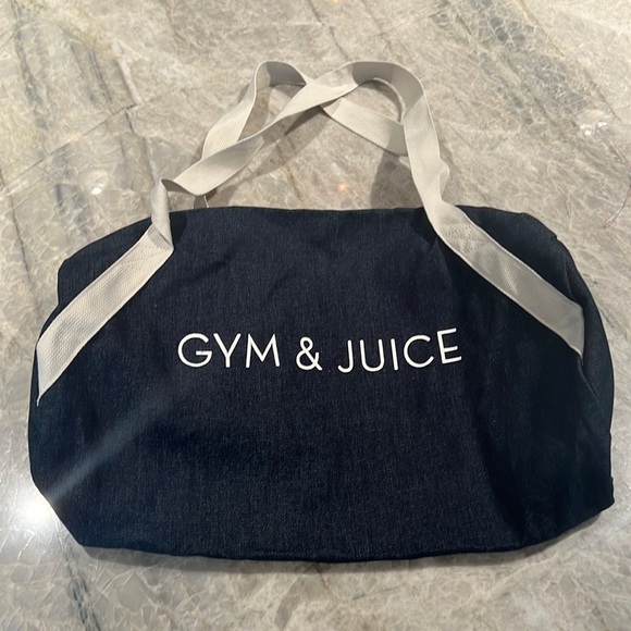 Gym and Juice Blue Duffel Bag - Picture 1 of 13